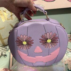 NIP Backstitch Bruja Lavender Summerween Bag